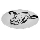 Kuh-Silhouette lecken Schneidebrett (Ecke)