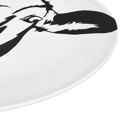 Kuh-Silhouette lecken Schneidebrett (Ecke)