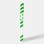 Kuh-Silhouette mit grünem Zickzack Muster Case-Mate iPhone Hülle (Rückseite / Rechts)