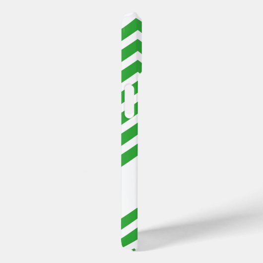 Kuh-Silhouette mit grünem Zickzack Muster Case-Mate iPhone Hülle (Rückseite / Rechts)