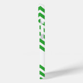 Kuh-Silhouette mit grünem Zickzack Muster Case-Mate iPhone Hülle (Rückseite / Links)