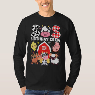 Kuh Sis Birthday Crew Farm Thema Tiere Geburtstag T-Shirt