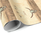 Kuh Skull Brown Country Western Rustikales Muster Geschenkpapier (Rolleneckpunkt)