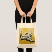 Kuh Skull Tote Bag Tragetasche (Vorderseite (Produkt))