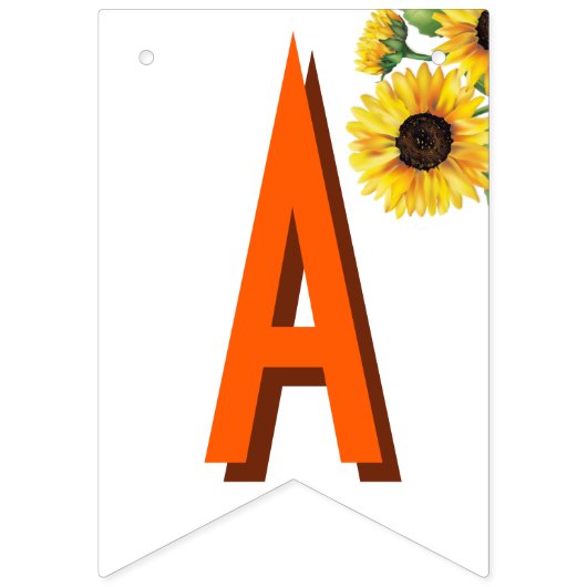 Kuh Sonnenblume Happy Birthday Wimpelkette (Dritte Fahne)