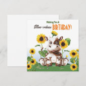Kuh Sonnenblume Kindergeburtstag (Vorne/Hinten)