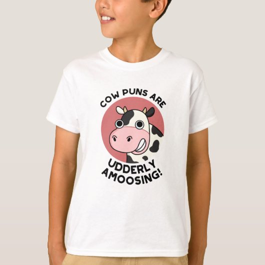 Kuh spielt ungeordnet auf die lustige Tierpuppe T-Shirt (Vorderseite)