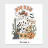 Kuh Spot Ghost Western Funny Halloween Aufkleber (Blatt)