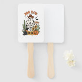 Kuh Spot Ghost Western Funny Halloween Fächer (Vorne und Hinten)