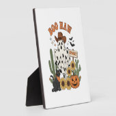 Kuh Spot Ghost Western Funny Halloween Fotoplatte (Seite)