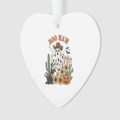 Kuh Spot Ghost Western Funny Halloween Ornament (Vorderseite)