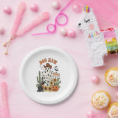 Kuh Spot Ghost Western Funny Halloween Pappteller (Party)