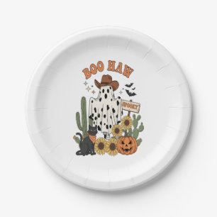 Kuh Spot Ghost Western Funny Halloween Pappteller