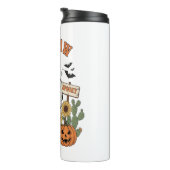 Kuh Spot Ghost Western Funny Halloween Thermosbecher (Nach rechts gedreht)
