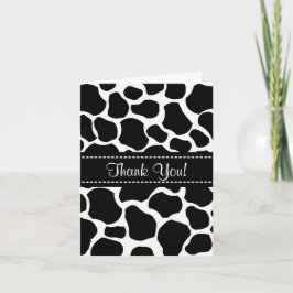 Kuh Spots Danke Notiz