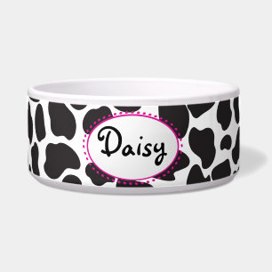 Kuh-Spots mit Individuelle Name Napf