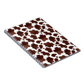 Kuh-Spots Muster braun und Weiß-Tierdruck Notizblock (Rechte Seite)
