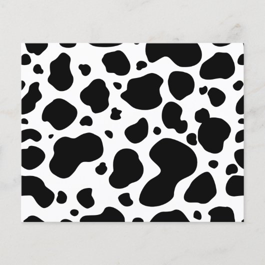 Kuh-Spots Muster Schwarz-Weiß-Tierdruck Flyer (Vorne)