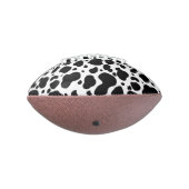 Kuh-Spots Muster Schwarz-Weiß-Tierdruck Football (Gedreht 270)