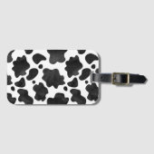 Kuh-Spots Muster Schwarz-Weiß-Tierdruck Gepäckanhänger (Vorderseite (Horizontal))
