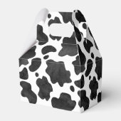 Kuh-Spots Muster Schwarz-Weiß-Tierdruck Geschenkschachtel (Rückseite)