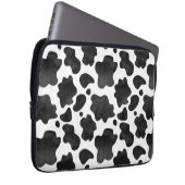 Kuh-Spots Muster Schwarz-Weiß-Tierdruck Laptopschutzhülle (Vorne Rechts)
