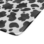 Kuh-Spots Muster Schwarz-Weiß-Tierdruck Schneidebrett (Ecke)