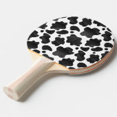 Kuh-Spots Muster Schwarz-Weiß-Tierdruck Tischtennis Schläger (Vorderseite)