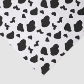 Kuh-Spots Muster Schwarz-Weiß-Tierdrucke Seidenpapier (Ausschnitt)