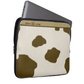Kuh-Spots RETTETE die Kuh braun Laptopschutzhülle (Vorne Rechts)
