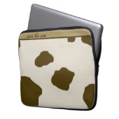 Kuh-Spots RETTETE die Kuh braun Laptopschutzhülle (Vorderseite Links)