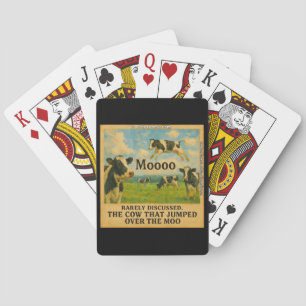 Kuh sprang über das Mu – Whimsicaler Bauernhof-Wor Spielkarten
