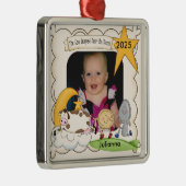 Kuh sprang über den Mond Keepake Ornament Aus Metall (Rechts)