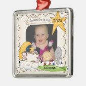 Kuh sprang über den Mond Keepake Ornament Aus Metall (Links)