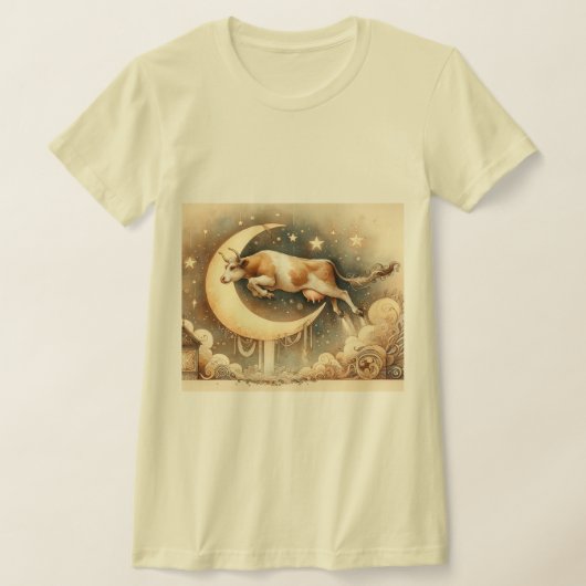 Kuh sprang über den Mond T-Shirt (Ablage )