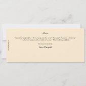 Kuh sprang über die flache Grußkarte des Mondes Karte (Rückseite)