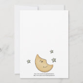 Kuh sprang über die Mond-Baby-Dusche Einladungen (Rückseite)