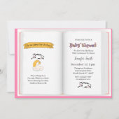Kuh sprang über die Mond Girls Babydusche Einladung (Vorderseite)