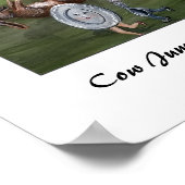 Kuh sprang über die Monddrucke Poster (Ecke)