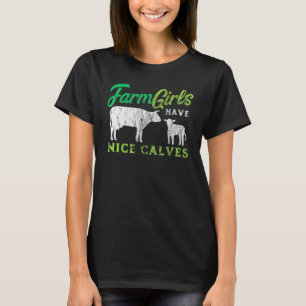 Kuh Sprichwort für Mädchen Farm Mädchen haben schö T-Shirt