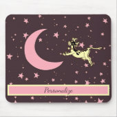 Kuh springt über den Mond und personalisiert Mousepad (Vorne)