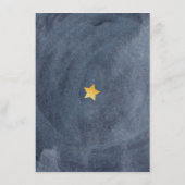 Kuh springt über den Mond Wünsche für Baby Shower Hinweiskarte (Rückseite)