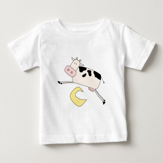 Kuh springt über Mond-T-Shirts und Geschenke Baby T-shirt (Vorderseite)