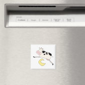 Kuh springt über Mond-T-Shirts und Geschenke Magnet (In Situ (Geschirrspüler))