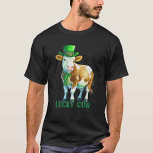 Kuh St. Patrick Leprechaun Shamrock Irische Molker T-Shirt