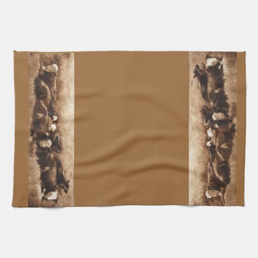 Kuh-Stapel-Geschirrtuch Geschirrtuch (Horizontal)