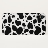 Kuh-Stellen-Muster-Schwarzweiss-Tierdruck Case-Mate iPhone Hülle (Rückseite (Horizontal))