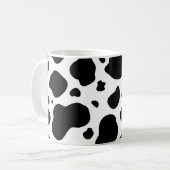 Kuh-Stellen-Muster-Schwarzweiss-Tierdruck Kaffeetasse (Vorderseite Links)