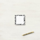 Kuh-Stellen-Muster-Schwarzweiss-Tierdruck Post-it Klebezettel (Auf Schreibtisch)