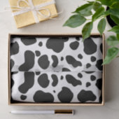 Kuh-Stellen-Muster-Schwarzweiss-Tierdruck Seidenpapier (Geschenk)